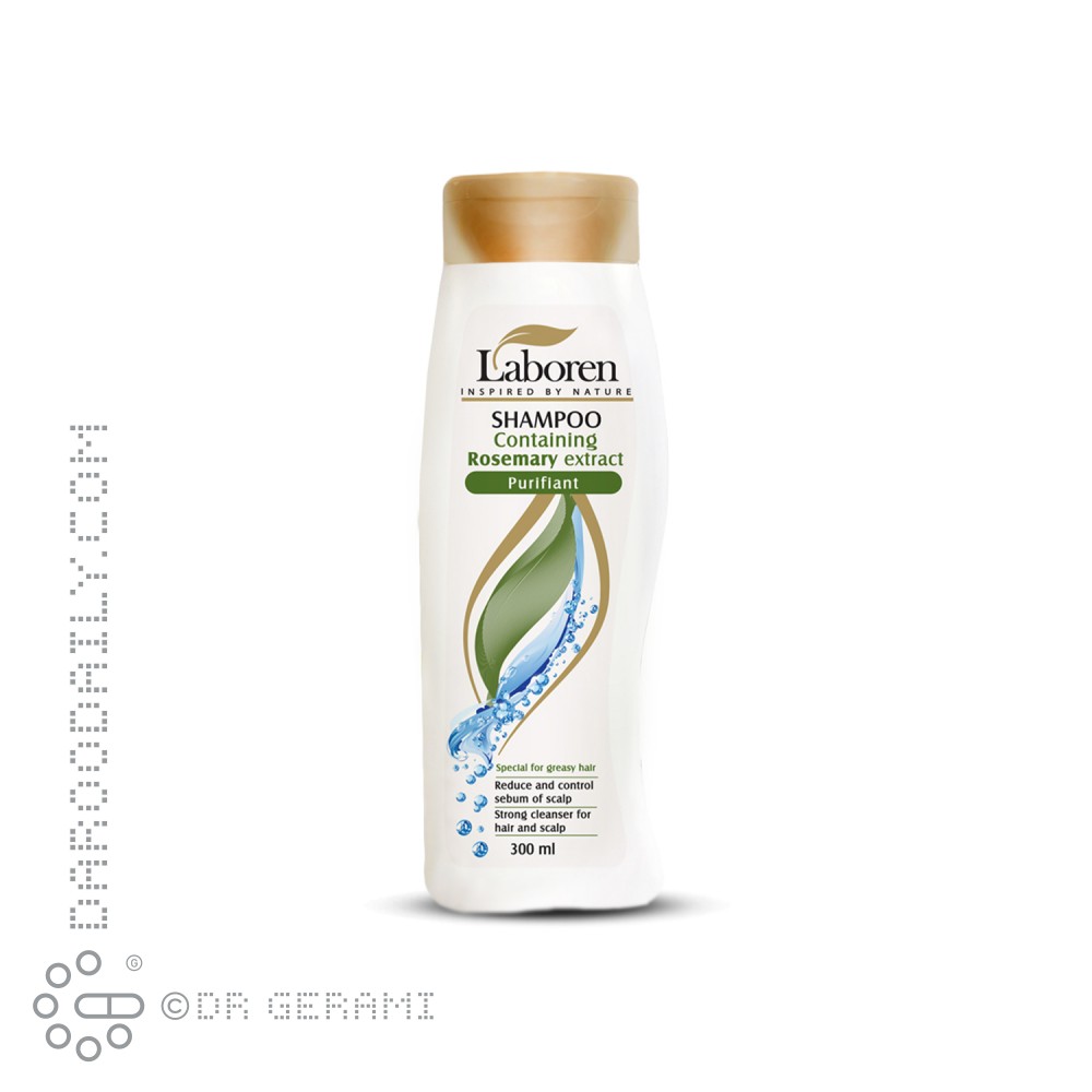 شامپو موهای چرب حاوی عصاره رزماری لابورن 300 میلی لیتری