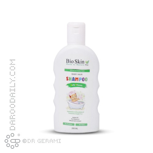 شامپو ویتامینه موی کودکان بایو اسکین پلاس 200 میلی لیتری