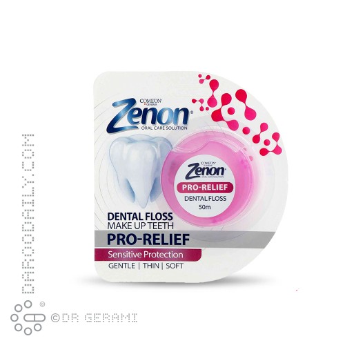 نخ دندان های حساس مدل Pro Relief زنون کامان 50 متری