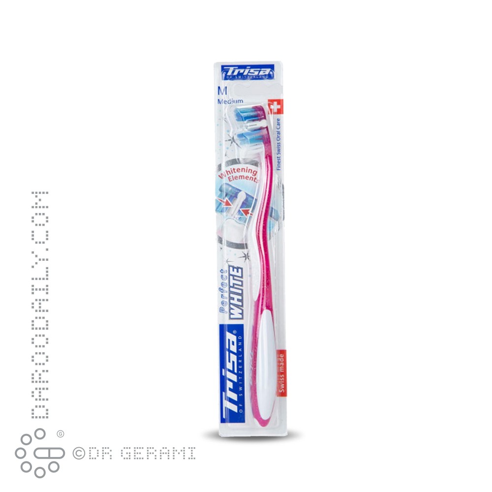 مسواک بزرگسال برس متوسط مدل Perfect White تریزا