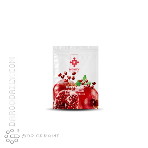 ماسک ورقه ای صورت حاوی انار دیگنیتی 25 گرمی