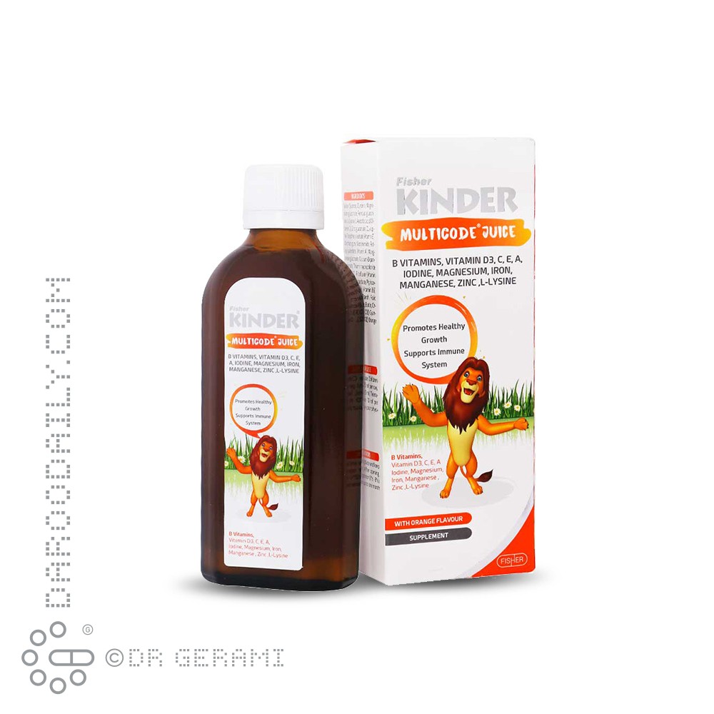 شربت مولتی کد فیشر کیندر 200 میلی لیتری