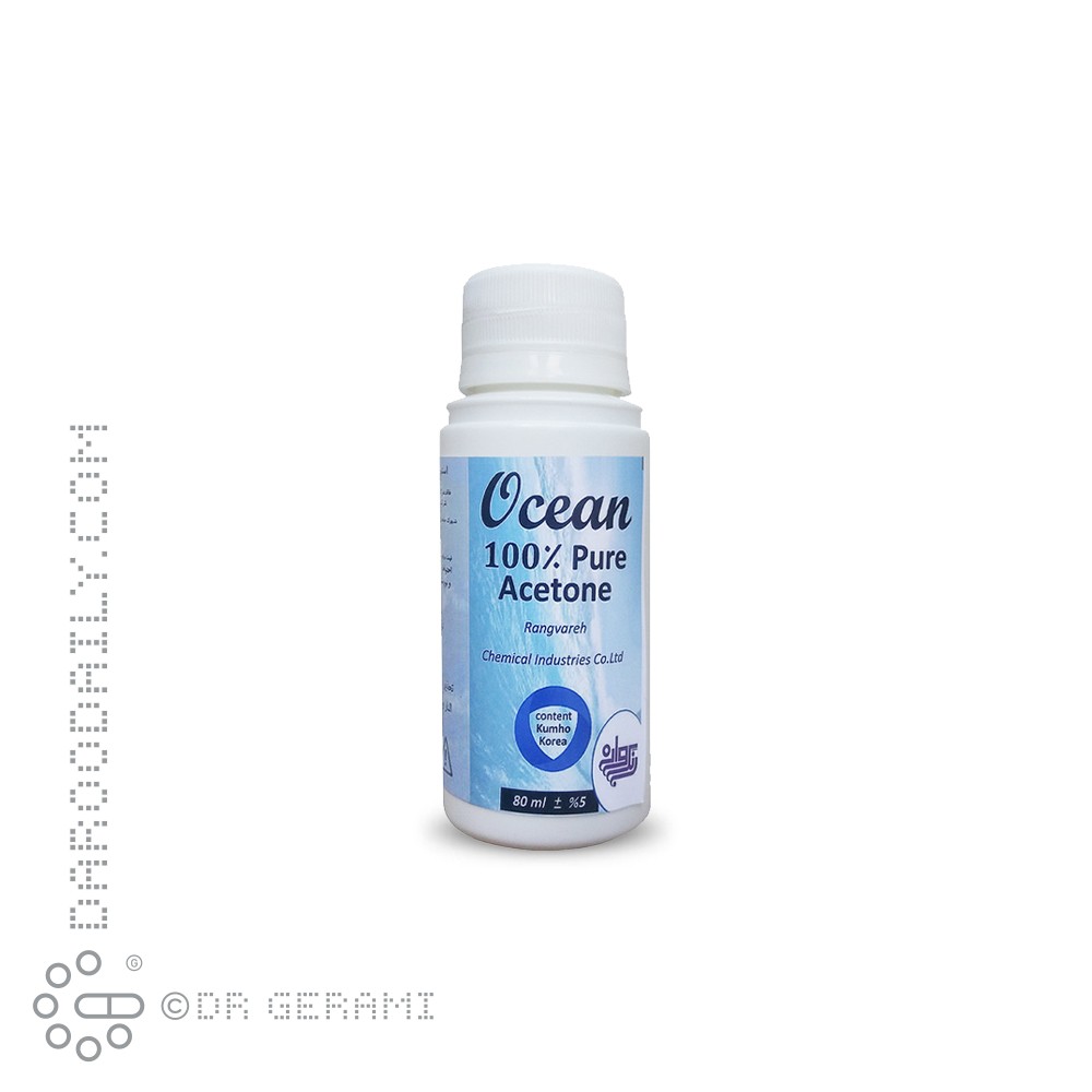 محلول استون 100 درصد واقعی اوشن 80 میلی لیتری