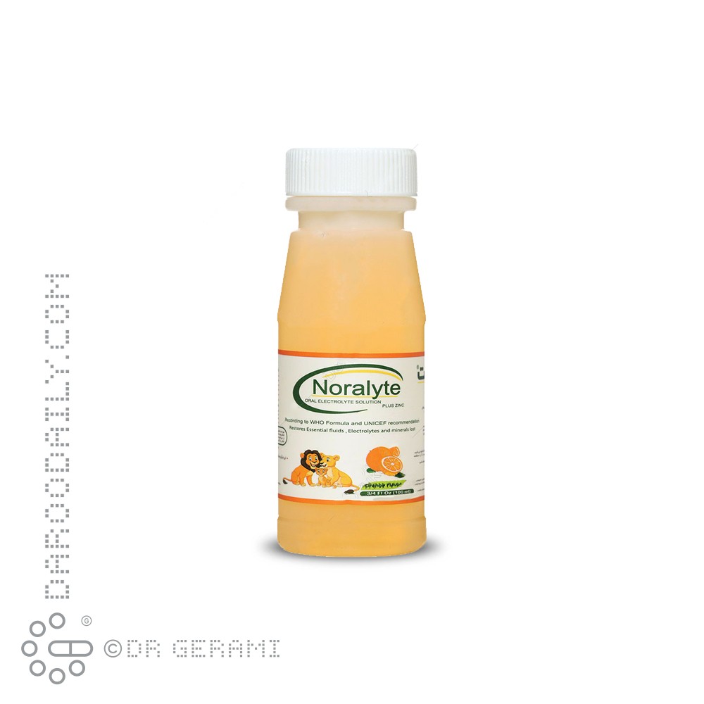محلول الکترولیت خوراکی نورالیت و زینک نورا فار 100 میلی لیتری