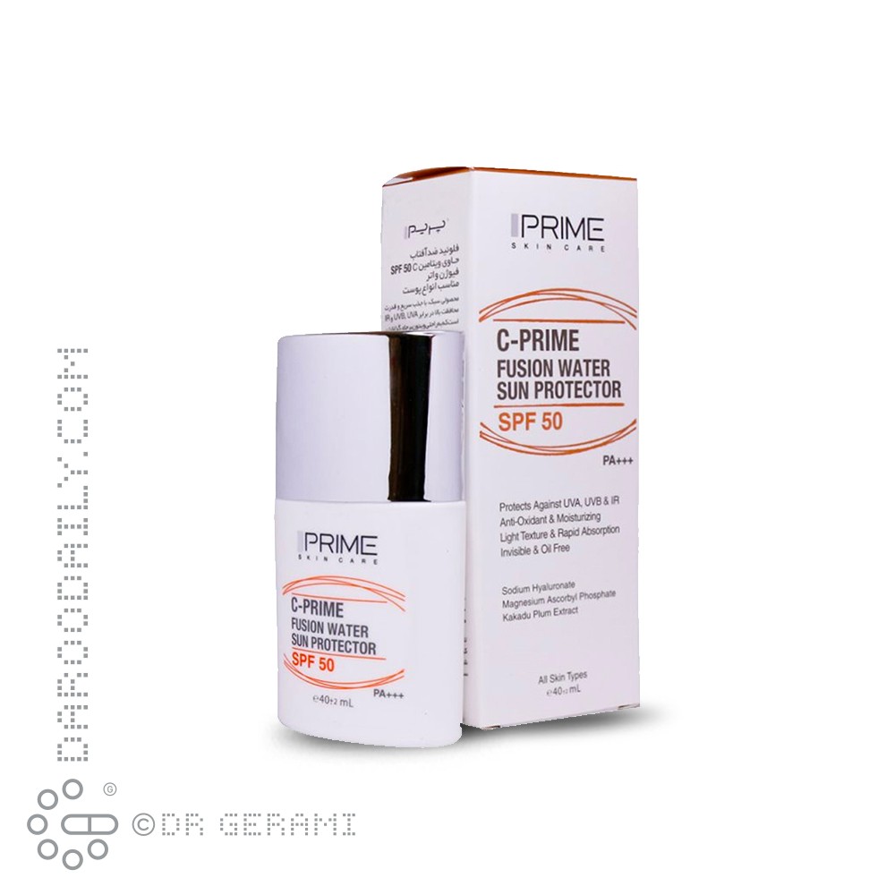 فلوئید ضد آفتاب ویتامین C مدل Fusion Water با SPF50 پریم 40 میلی لیتری