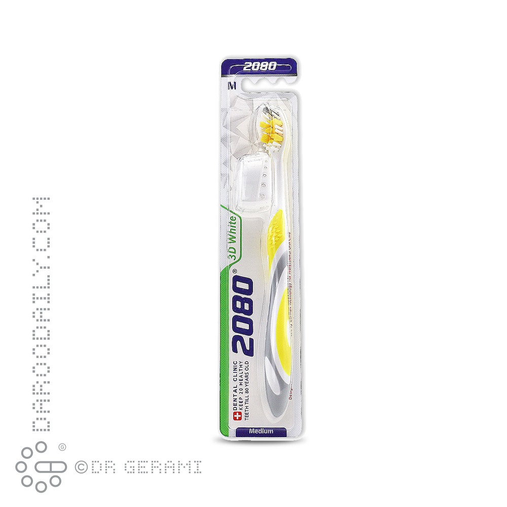 مسواک بزرگسال با برس متوسط مدل تری دی وایت 2080