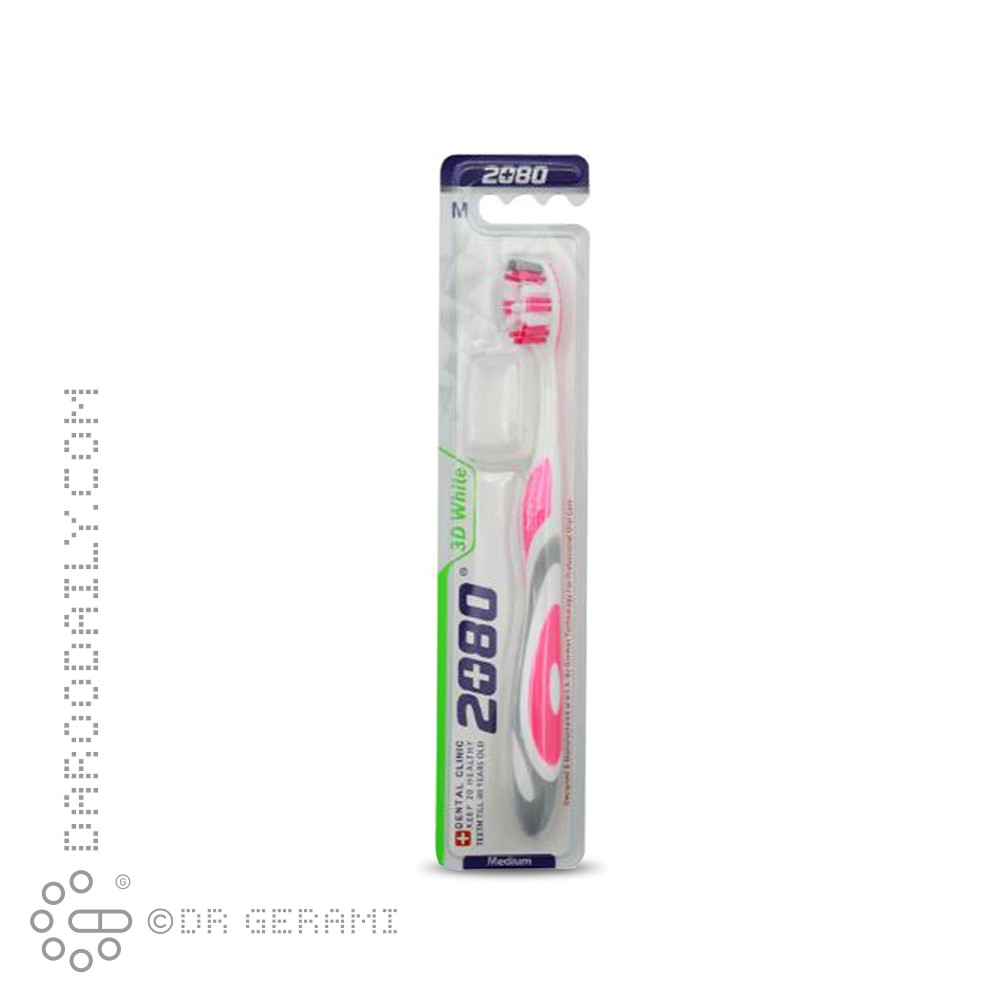 مسواک بزرگسال با برس متوسط مدل تری دی وایت 2080