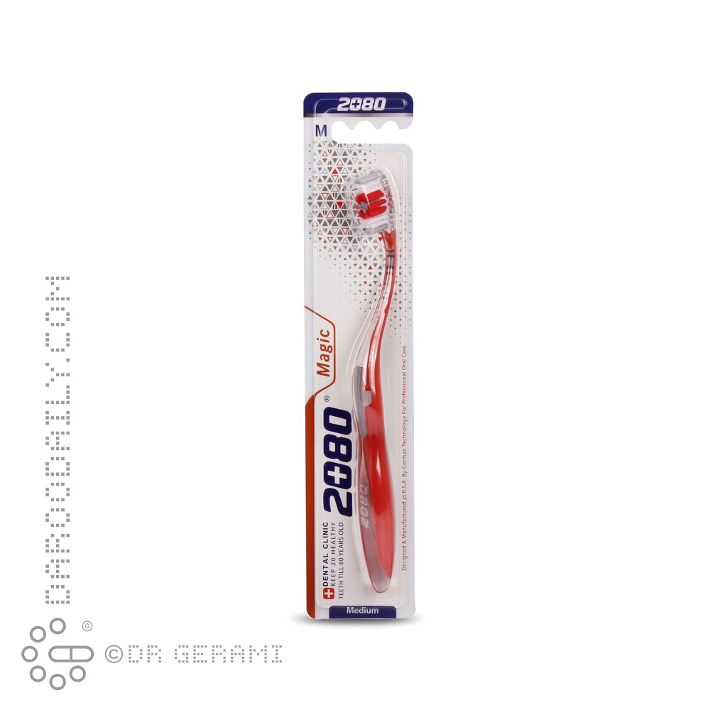 مسواک بزرگسال با برس متوسط مدل مجیک 2080