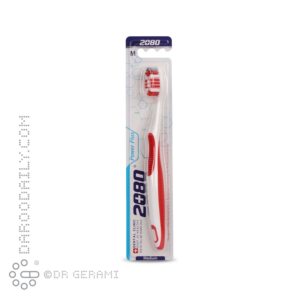 مسواک بزرگسال با برس متوسط مدل پاور پلاس 2080