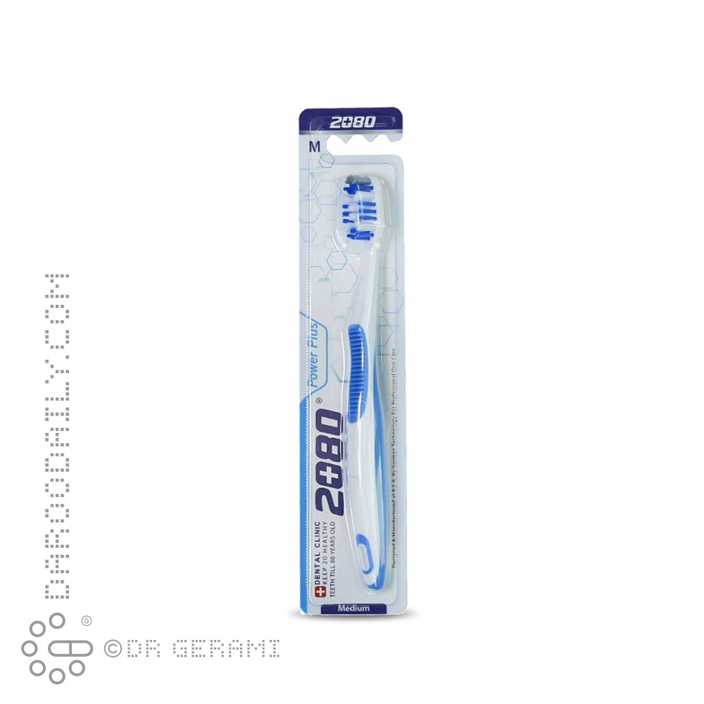 مسواک بزرگسال با برس متوسط مدل پاور پلاس 2080