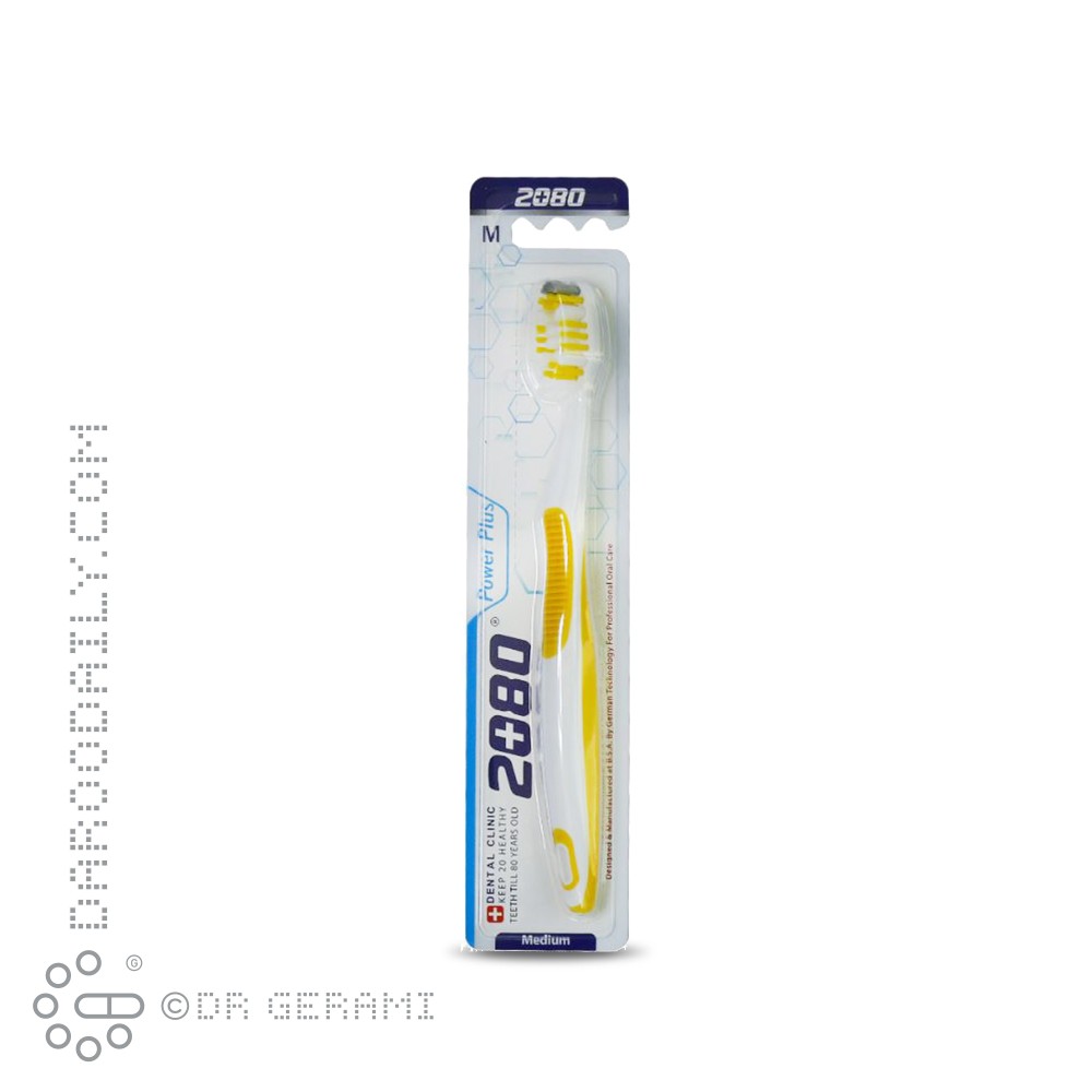 مسواک بزرگسال با برس متوسط مدل پاور پلاس 2080