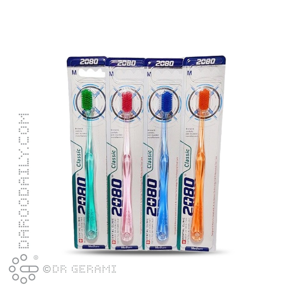 مسواک بزرگسال با برس متوسط مدل کلاسیک 2080