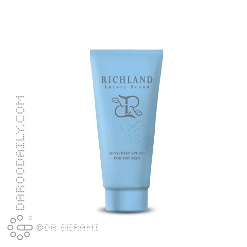 کرم ضد آفتاب بی رنگ پوست خشک SPF50 ریچلند 40 میلی لیتری