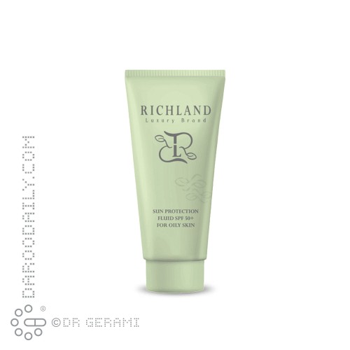 فلوئید ضد آفتاب بی رنگ پوست چرب SPF50 ریچلند 40 میلی لیتری