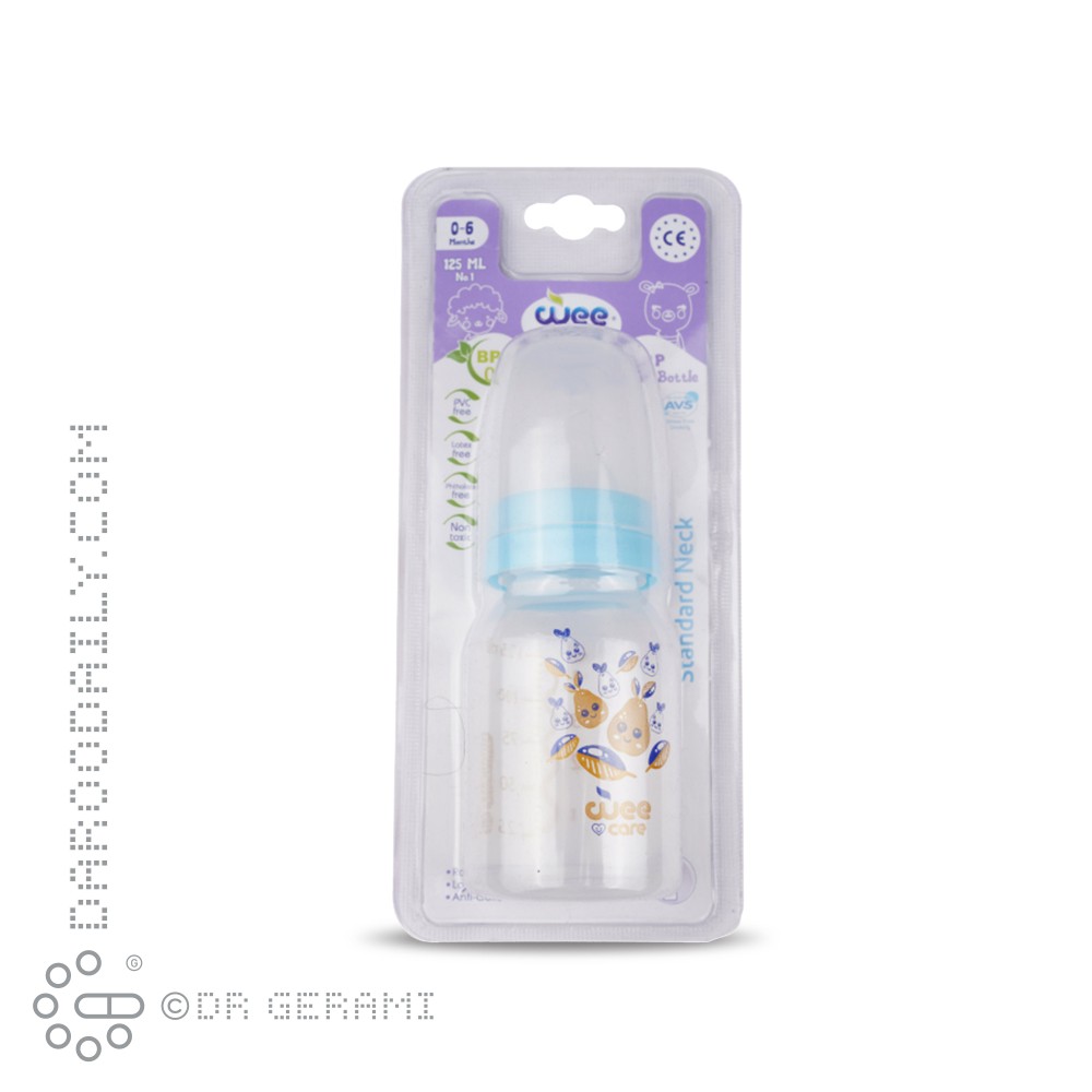 شیشه شیر شفاف وی کر 125 میلی لیتری