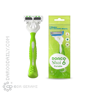 خود تراش بانوان 6 لبه مدل Shai 6 دورکو 1 عددی