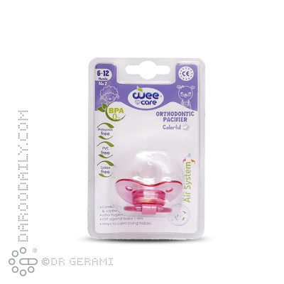 پستانک ارتودنسی شفاف مدل Fancy وی کر سایز 2