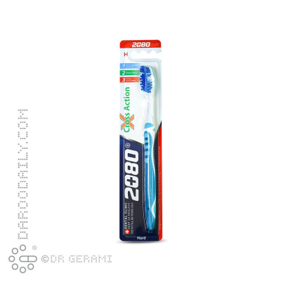 مسواک بزرگسال با برس سخت مدل کراس اکشن 2080