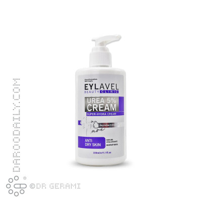 کرم مرطوب کننده اوره 5 درصد ایلاول 330 میلی لیتری