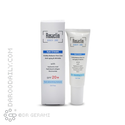 کرم ضد پیری و ضد چروک دور چشم SPF20 رزاکلین 30 میلی لیتری