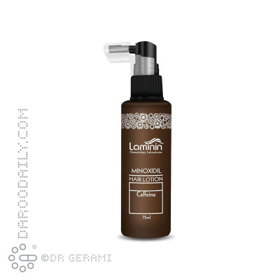 محلول مو حاوی ماینوکسیدیل و کافئین لامینین 75 میلی لیتری