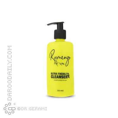 ژل شستشو پوست خشک و حساس رومنزو 330 میلی لیتری