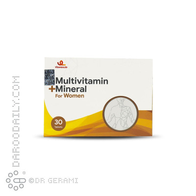 قرص مولتی ویتامین و مینرال بانوان ویتامین لایف 30 عددی