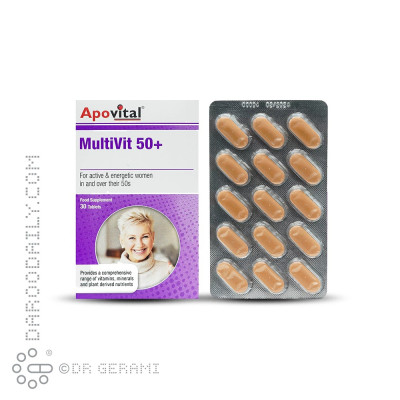 قرص مولتی ویت بالای 50 سال آپوویتال 30 عددی