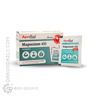 پودر منیزیم 400 آپوویتال 30 عددی