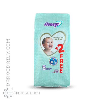 پوشک کامل کودک سایز 5 هانیز 12 عددی