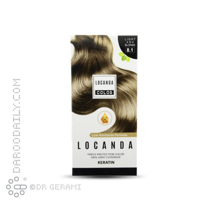 کیت رنگ مو بلوند خاکستری روشن سری خاکستری لوکاندا شماره 8.1