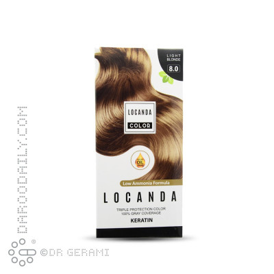 کیت رنگ مو بلوند روشن سری طبیعی لوکاندا شماره 8.0
