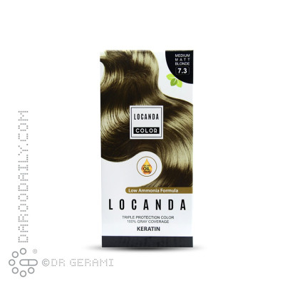 کیت رنگ مو بلوند زیتونی مات متوسط سری زیتونی لوکاندا شماره 7.3