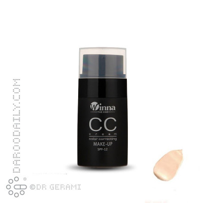 سی سی کرم پودر سفید SPF12 وینا شماره 101