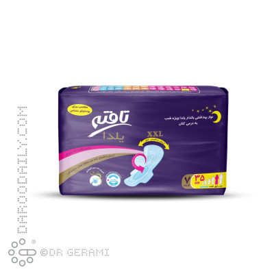 نوار بهداشتی ویژه شب پنبه ای بسیار بزرگ مدل یلدا تافته 7 عددی