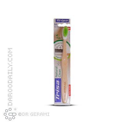 مسواک بزرگسال برس متوسط مدل Natural Clean تریزا