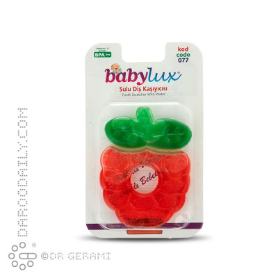 دندان گیر آرامبخش مایع دار طرح توت فرنگی بی بی لوکس کد 077.135