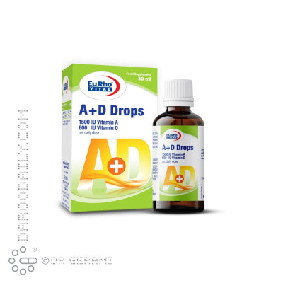 قطره خوراکی ویتامین A+D یوروویتال 30 میلی لیتری