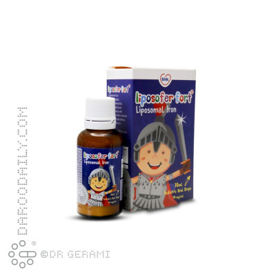 قطره آهن لیپوزوفر فورت با طعم تافی بی اس کی 30 میلی لیتری