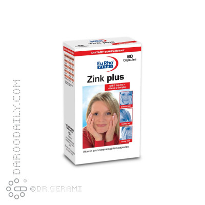 کپسول زینک پلاس 5 میلی گرمی یوروویتال 60 عددی