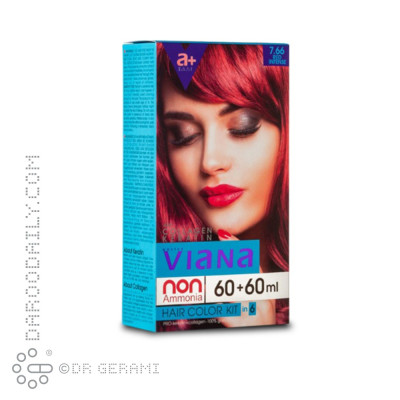 کیت رنگ مو قرمز قوی ویانا شماره 7.66