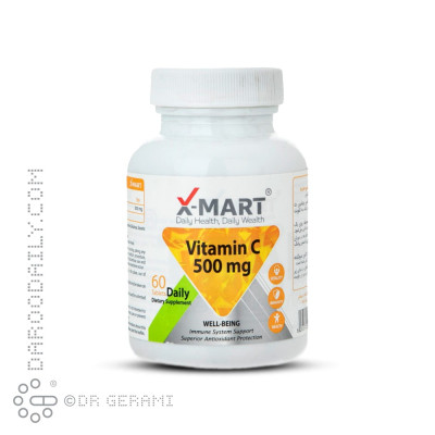 قرص 500 میلی گرمی ویتامین C ایکس مارت 60 عددی