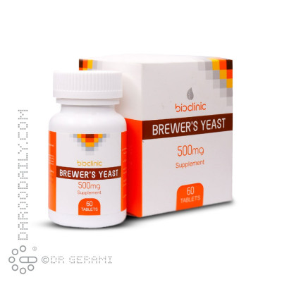 قرص مخمر آبجو 500 میلی گرمی بایوکلینیک 60 عددی