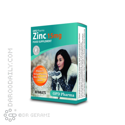 قرص زینک 15 میلی گرمی او پی دی فارما 30 عددی