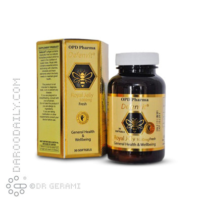 سافت ژل رویال ژلی دفن ویت او پی دی فارما 30 عددی