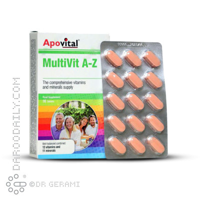 قرص مولتی ویت A تا Z آپوویتال 30 عددی