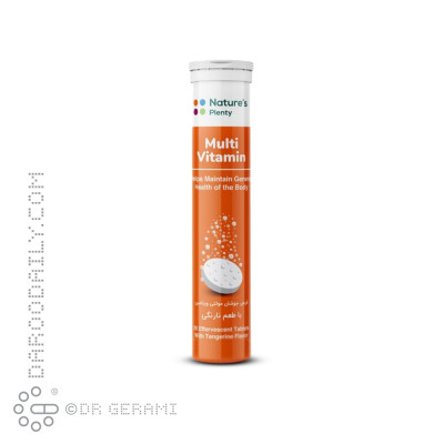 قرص جوشان مولتی ویتامین با طعم نارنگی نیچرز پلنتی 20 عددی