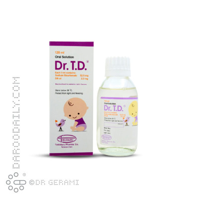 شربت گریپ میکسچر کودکان دکتر تیدی تولید دارو ۱۲۰ میلی لیتری
