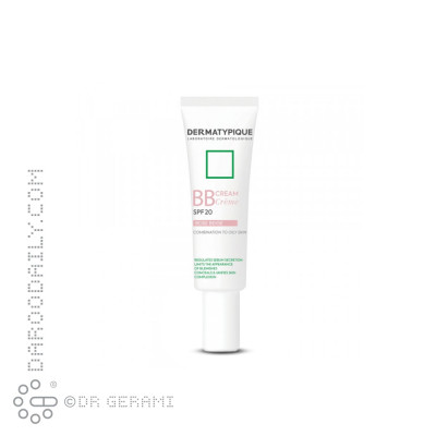 بی بی کرم رز بژ پوست چرب SPF20 درماتیپیک 30 میلی لیتری
