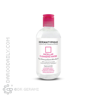 محلول میسلار واتر پاک کننده آرایش پوست خشک و حساس درماتیپیک 250 میلی لیتری
